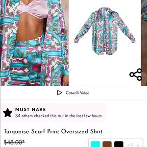 Pretty Little thing Oversize printed shirt